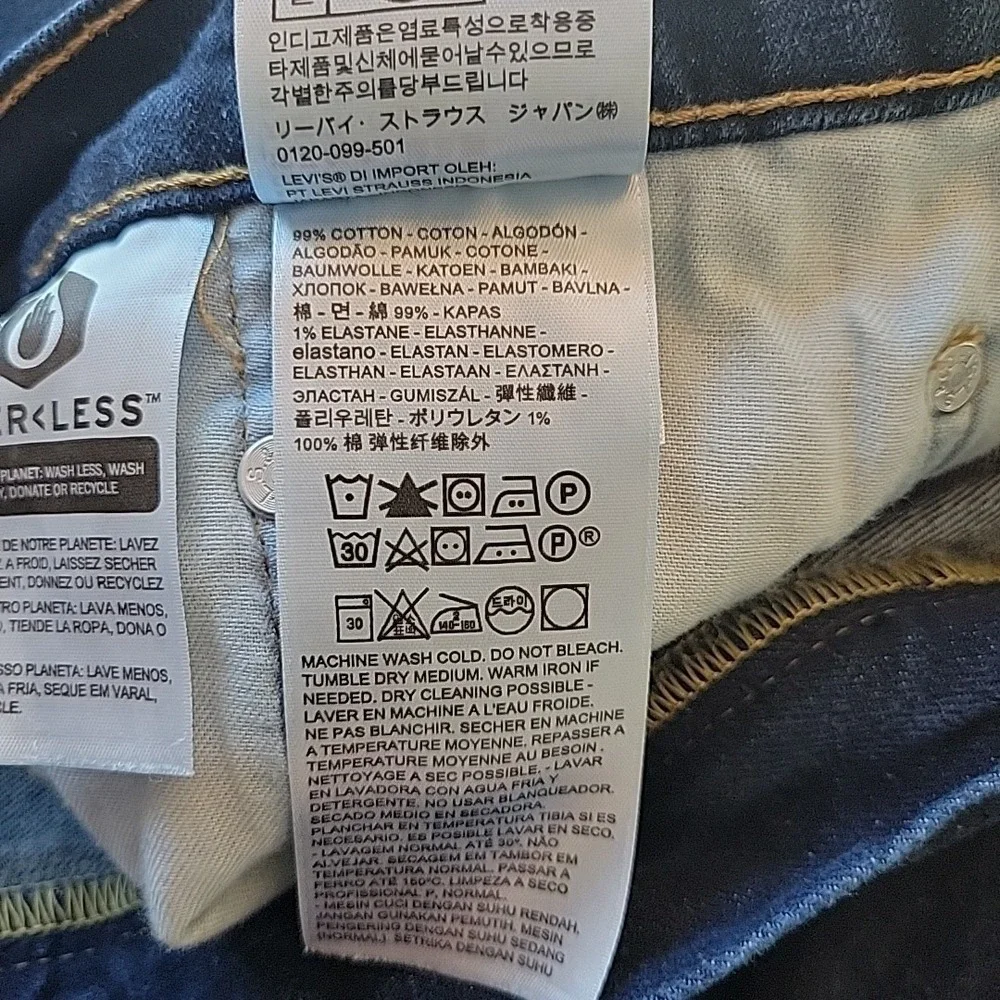 Levi's 550 Jeans Mens 48x34 Relaxed Fit‎ Straight Leg Casual Dark Wash Classic